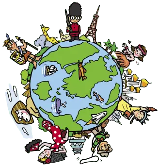 学校のロゴイラストが表示された画像